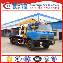 10ton camiões reboque com grua com dongfeng 153 chassis